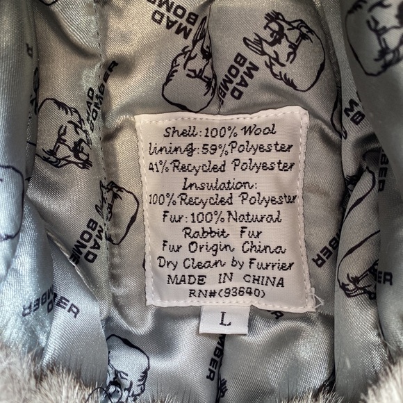 Mad Bomber Trapper Hat, Blue & Black Plaid, Large - Picture 12 of 13